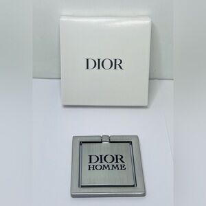 Dior Homme Brushed Silver Phone Ring Holder NWT